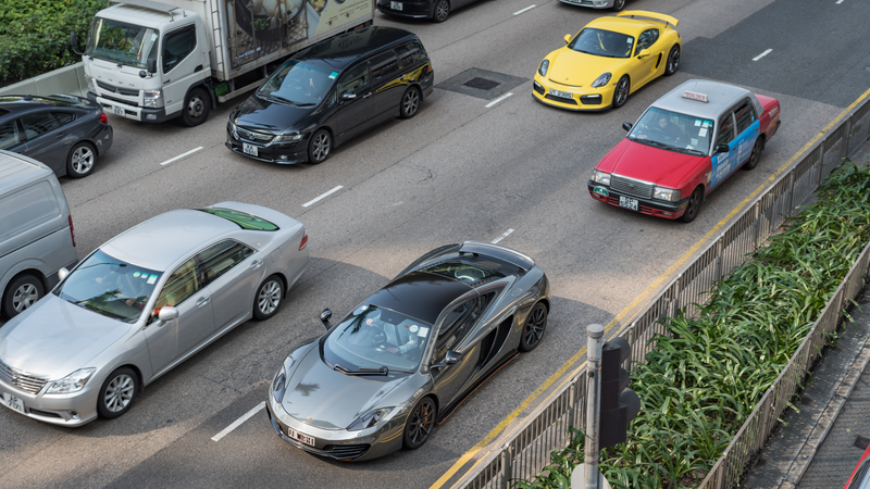 You can see some interesting cars from the pedestrian bridges